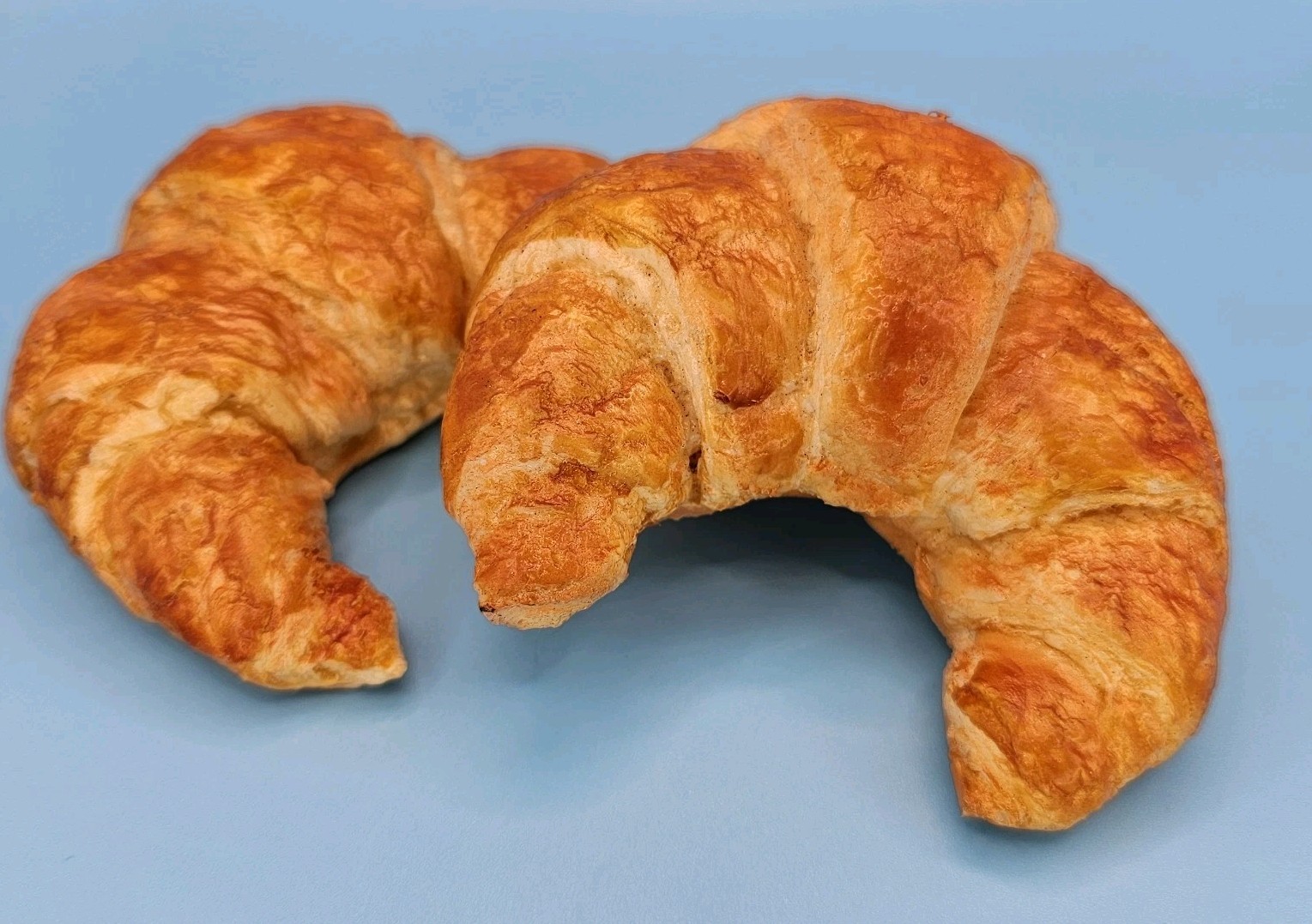 Lot of 2 Faux Croissant Realistic Breakfast Food Prop Prank 