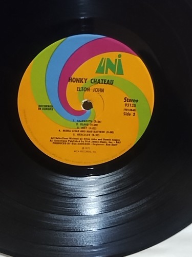 ELTON JOHN - Honky Chateau UNI 93135 LP Vinyl Record NM - Picture 13 of 13