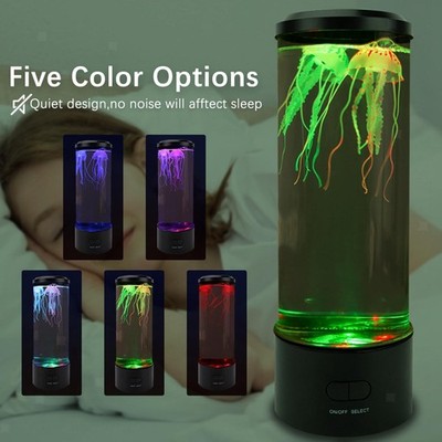 Desktop Elektrische Quallen Lampe Nacht Licht Home Office Zimmer für