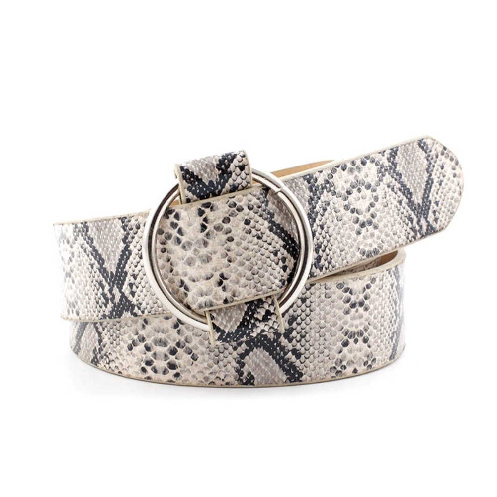 New round buckle casual women's belt.Fashion leopard print/zebra print wide belt