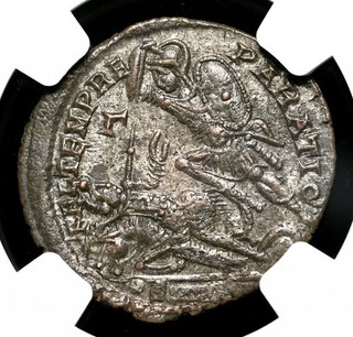 ROMAN EMPIRE. Constantius II. AD 337 361. Æ Centenionalis NGC Choice XF