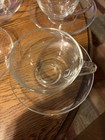 Vintage Arcoroc FRANCE Classique Clear Glass Set Of 4 Tea/ Espresso Cup & Saucer — photo 3