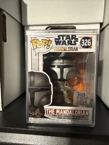 Funko POP! Star Wars: The Mandalorian #326 D23 Expo Pre-Release w/Premium Case