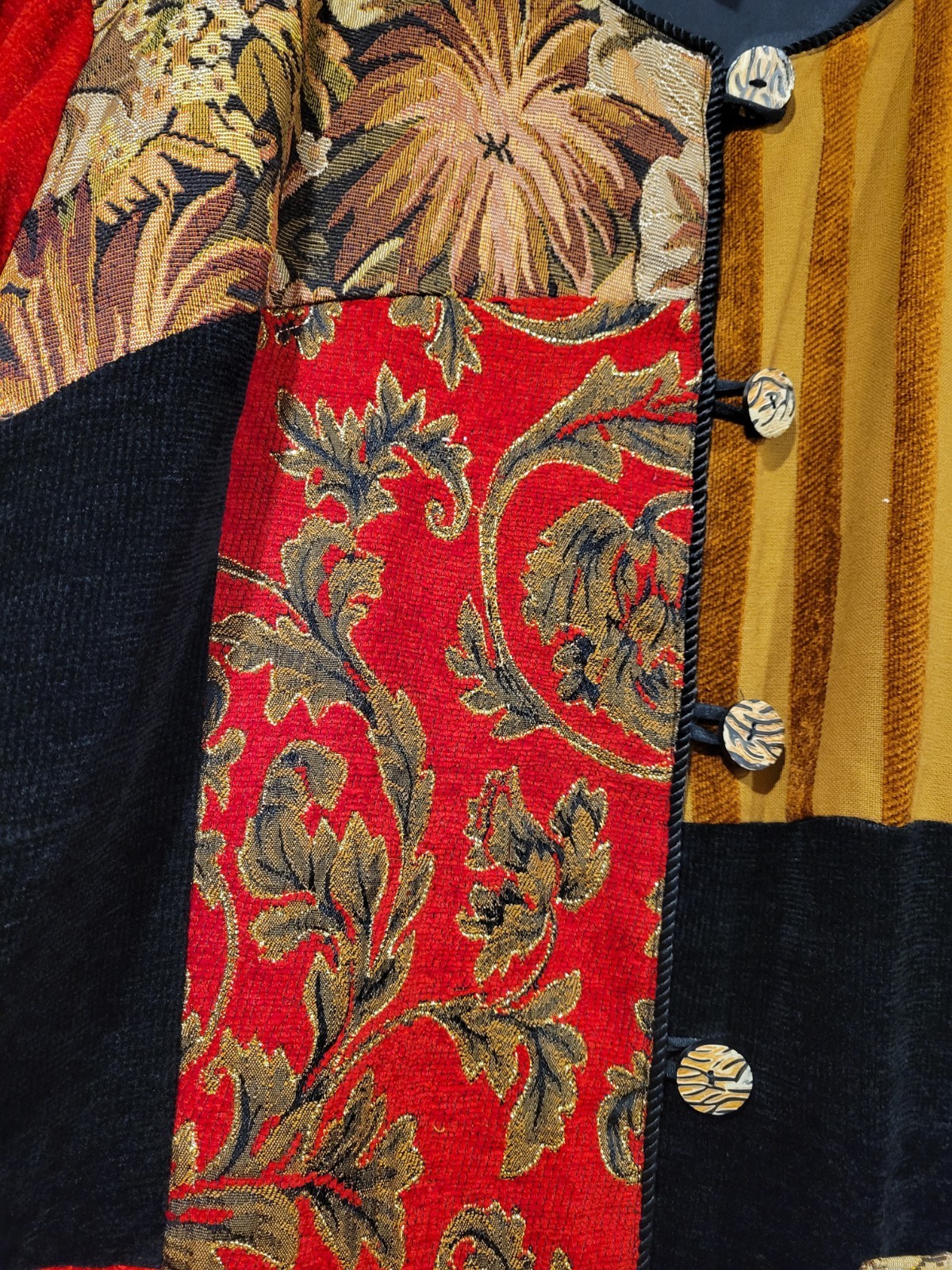 Maggie Barnes  4X Patchwork Chenille Grandmacore … - image 4