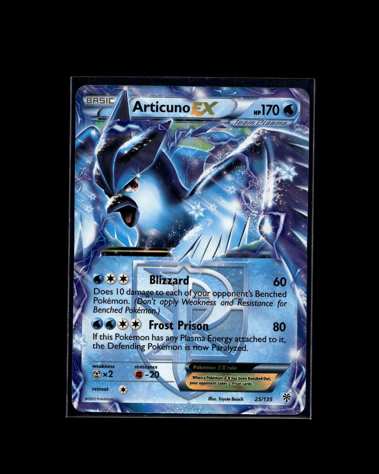 Articuno EX 25/135 RR Plasma Storm Pokemon 2013 EN NM