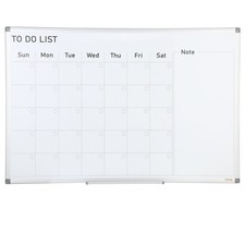 Calendar Whiteboard, 36 X 24 Inches Magnetic Dry Erase Calendar Board