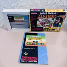 Super Mario All-Stars With Super Mario World Nintendo SNES PAL Complete.