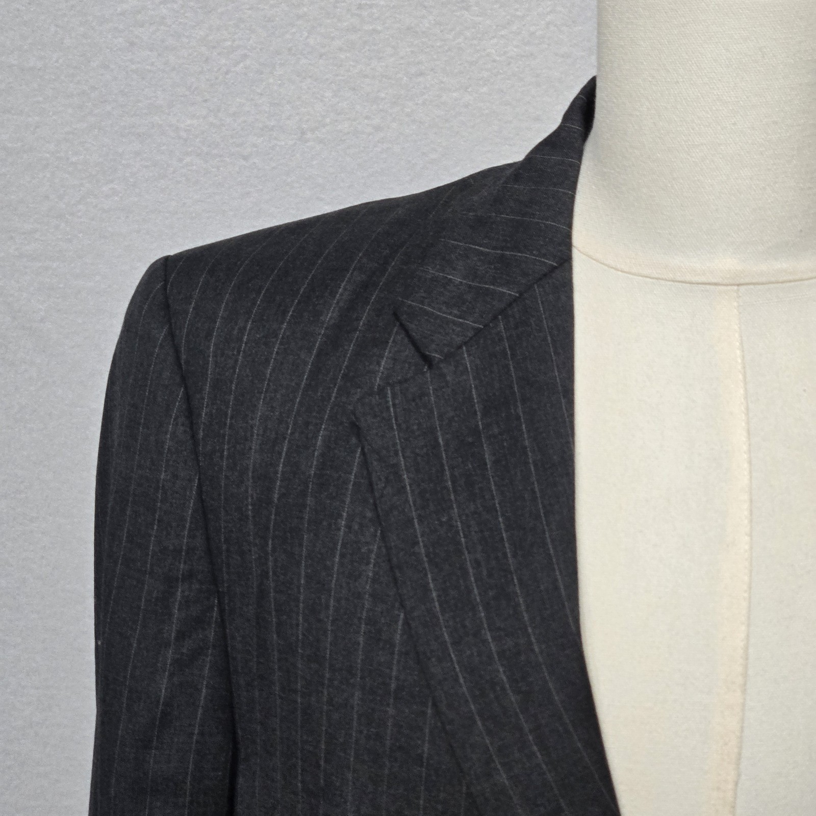 Lauren Ralph Lauren Blazer Mens 46 Long Pinstripe Wool Suit Jacket thumbnail 4