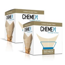 Chemex #6 Square Paper Coffee Filters 200 Count 2 Pack Compostable Made in USA