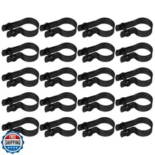 VIVIDA 1-5/8" Chain Link Tension Band, Black Fence Tension Bands, for 1-5/8" 