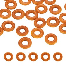 15mm Natural Wooden Rings, 50 Pack Wood Ring Round Linking Rings, Brown