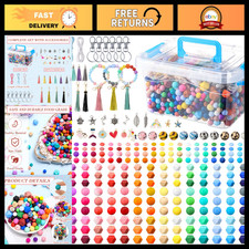 342 Pcs Silicone Beads Kit for Keychain, Necklace  Bracelet DIY - 12mm, 14mm, 1