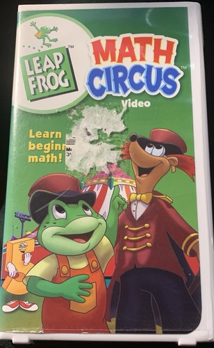 LeapFrog: Math Circus (VHS, 2004) Smudge On Sleeve