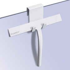 Shower Squeegee 9"with Silicone Hook - All Purpose for Glass Door Mirrors