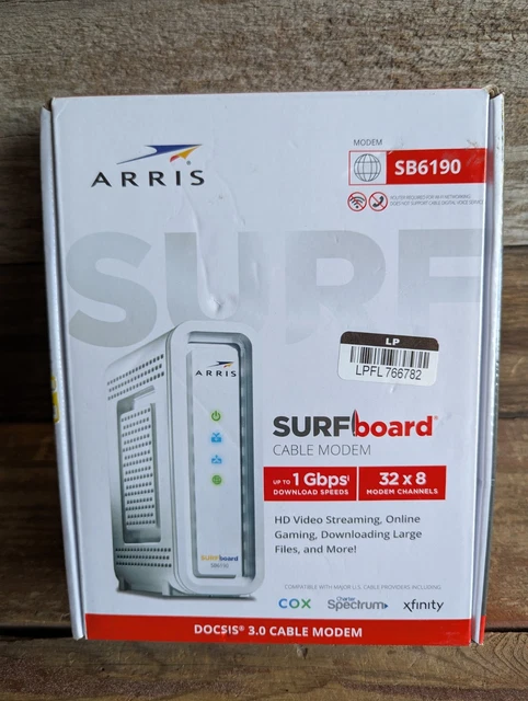 CABLE MODEM ARRIS Surfboard SB6190 Boîte ouverte