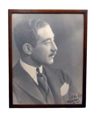 MICHAEL ARLEN signed Foto 1928 gerahmt & glasiert, beschriftet nach FRE-REEVES
