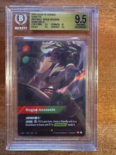 Akali, Rogue Assassin graded BGS 9.5 for sale on eBay