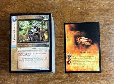 Fellowship of the Ring Complete Rare REGULAR 123 Card NM-Mint 1R 1P Set LOTR TCG
