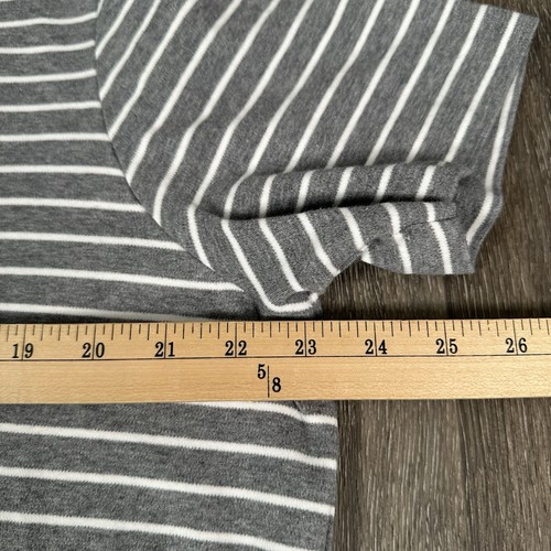 Polo Ralph Lauren Polo Shirt Mens Size XL Grey White Striped Soft Cotton Pony - Picture 11 of 14