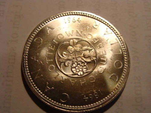 1964 Canada Silver Dollar!!  flashy BU !