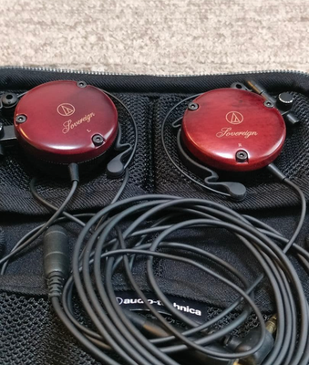 Audio-Technica ATH-EW9 Wood Headphones Ear Hook Wired Dark Brown