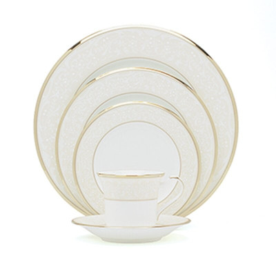 Noritake ''White Palace'' 5 Piece Place Setting China NEW in original box! Mint!