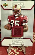 Vernon Davis 2006 Upper Deck Rookie Futures Football Card #RF-VD (MEM, RC). rookie card picture