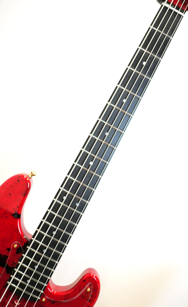 BassMods FH1960 アッシュボディ/バーズアイメイプル Phoenix Bomber Bass / BB-5-109 PJ Buckeye Burl /MR 