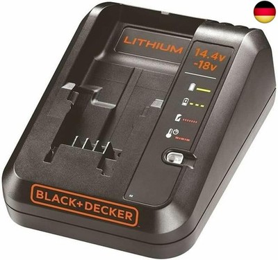 BLACK+DECKER 18V Multivolt-Schnell-Ladegerät (einsetzbar für alle BLACK+DECKER 1