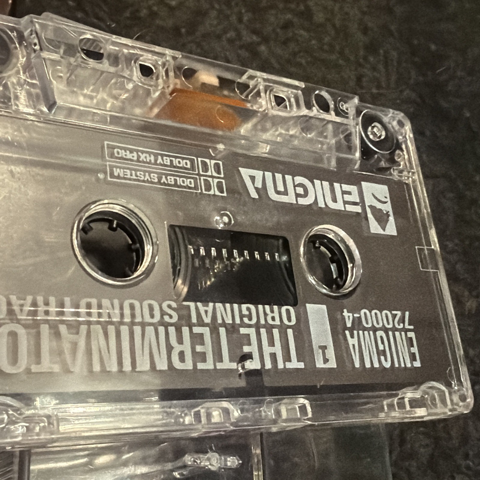 the terminator Original Soundtrack Cassette Tape Enigma 72000-4 Used