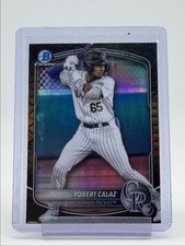ROBERT CALAZ 2025 BOWMAN CHROME REPTILIAN REFRACTOR ROCKIES B Q3478