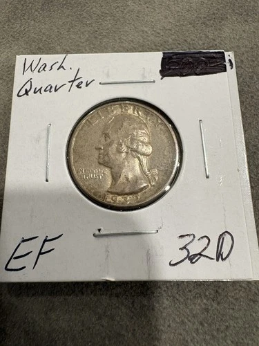 1932-D Washington Quarter ~ Extra Fine/Almost Uncirculated (XF/AU)? ~ KEY DATE!