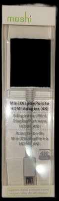 Moshi Mini Display Port to HDMI Adapter 4K Ideal 4 Connecting Mac To Tv/Monitor