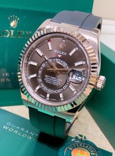 Rolex Sky-Dweller 326235 Rose Gold Oysterflex Chocolate Box & Papers 2021