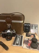 Canon AE-1 Program 35mm Film SLR with Canon FD 50mm f/1.8 lens & 188A Speedlite