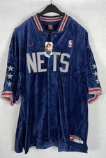 Vintage Nike New Jersey Siatki NBA Warm Up Welurowa kurtka Nowa! 3XL-4XL