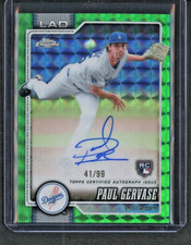 Paul Gervase Los Chrome 2026 Green /99 Auto