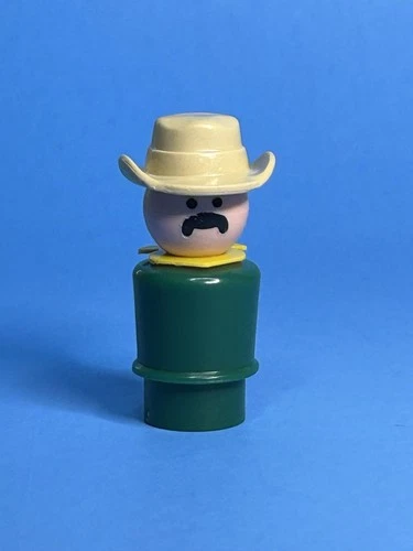 Dark Green Zookeeper Dad Vintage Fisher Little People #916 Zoo Exclusive