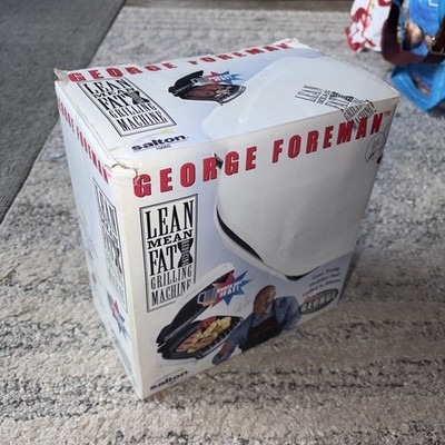 George Foreman Grill Baby George gesünderes Essen weiß verpackt NEU UNBENUTZT