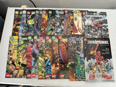 Lego Bionicle 1-22 DC, 2001-2005 Near Complete Series Run Various Grades. No 13
