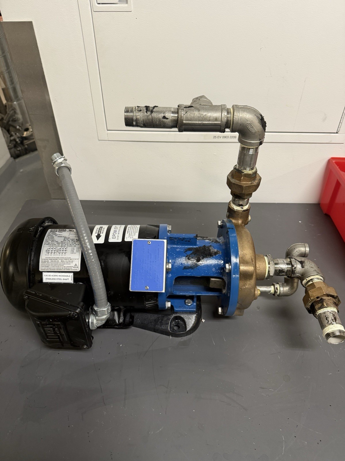 SCOT 1617 BRASS PUMP MP11B AB 1.25" X 1" 1 1/2HP 3128K149W PE