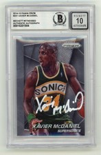 Xavier McDaniel 2014-15 Panni Prizm #231 Signed Beckett BGS 10 Auto Supersonics