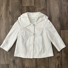 White Label 2/3 Sleeves Light Jacket Blazer Women  s Size 40 XS  White