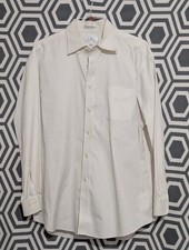 ENRO Men's White Dress Shirt Size 17 34/35 A3 