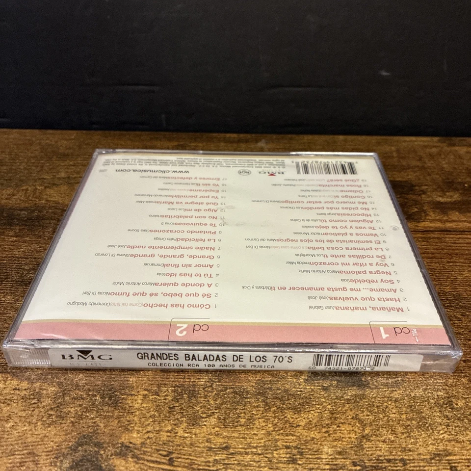 Colección RCA: Grandes Baladas De Los 70's (2 CD Set, 2003) BMG Latin New Sealed - Image 3 of 4
