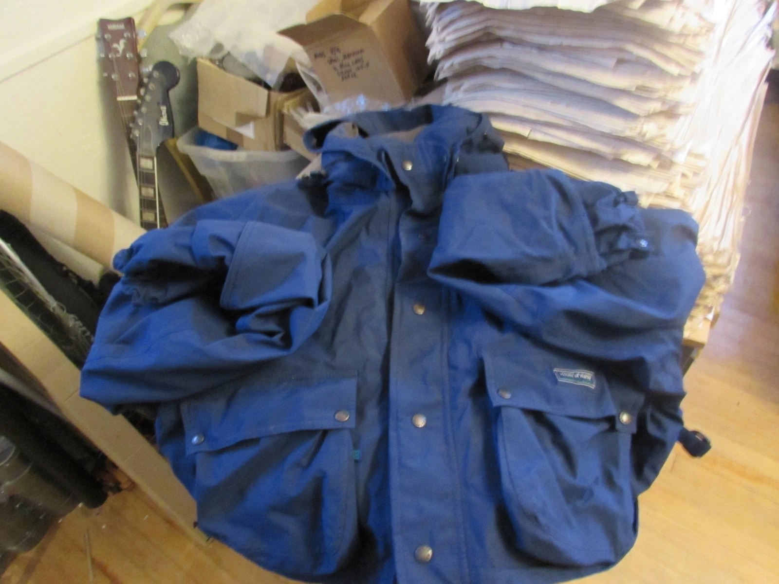 stunning rare blue hardy alnwick fly fishing wading jacket XXL
Opens in a new window or tab