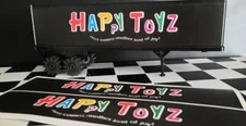 2 New Maximum Overdrive "Happy Toyz" Stickers fits STOMPER Semi TRAILER Truck