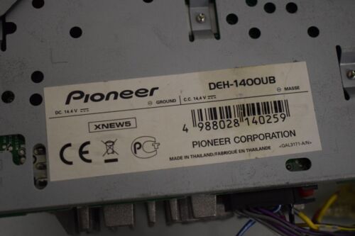 Pioneer DEH-1400UB WMA/MP3 4x50W USB 464046 - Bild 4 von 5