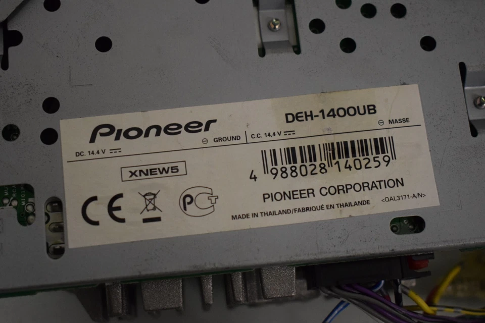 Pioneer DEH-1400UB WMA/MP3 4x50W USB 464046 - Bild 4 von 4