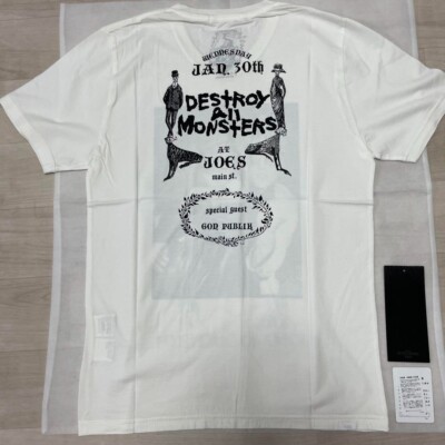 Hysteric Glamour Destroy All Monsters T-Shirt Dirty White